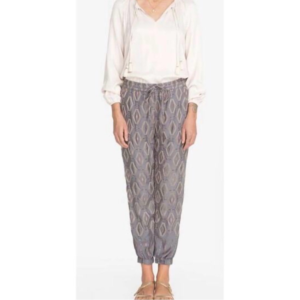 Johnny Was Pete & Greta Diamond Embroidered Jogger Pants – Size Medium